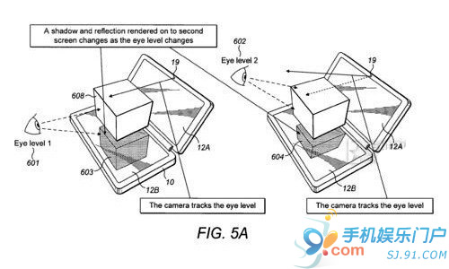 诺基亚新专利曝光 3D双屏虚拟操控